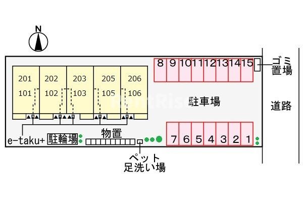 ラ　ブリエ　東五城の駐車場|駐車場