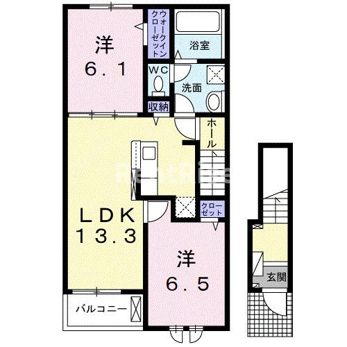 ラ　ブリエ　東五城の間取り|間取図