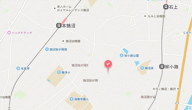 フォードアーズ鵠沼の地図
