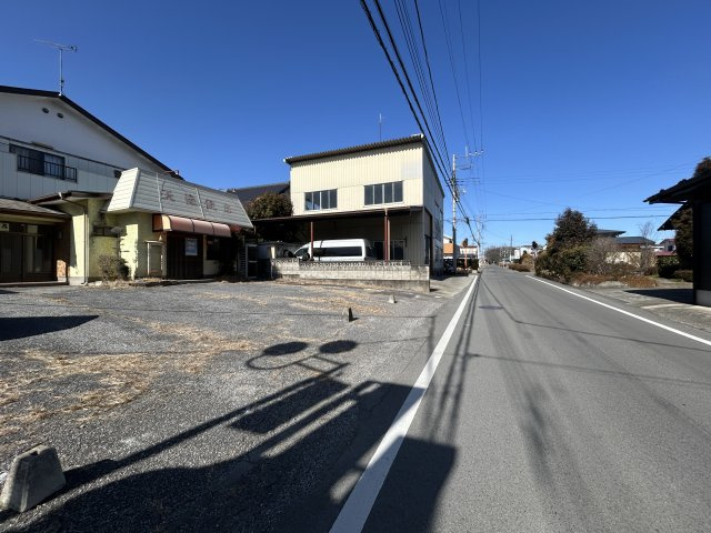 那須塩原　店舗付き住居の前面道路含む現地写真