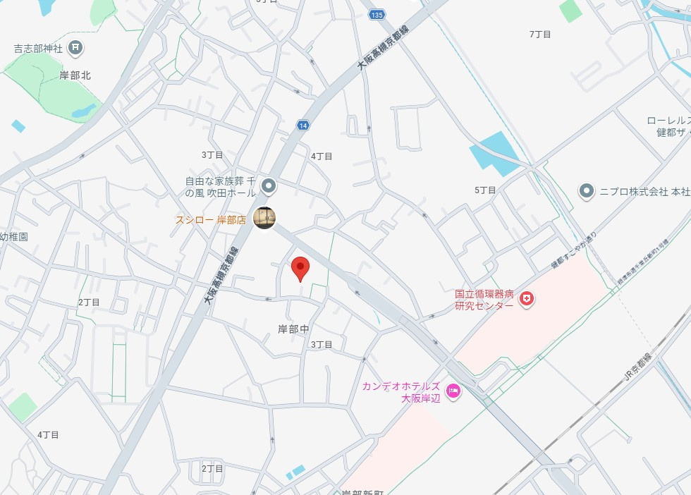 ベルリッジ岸辺Ｂの地図