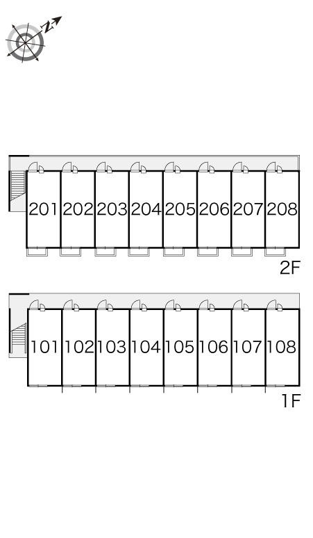 レオパレスエントピアホープの区画図