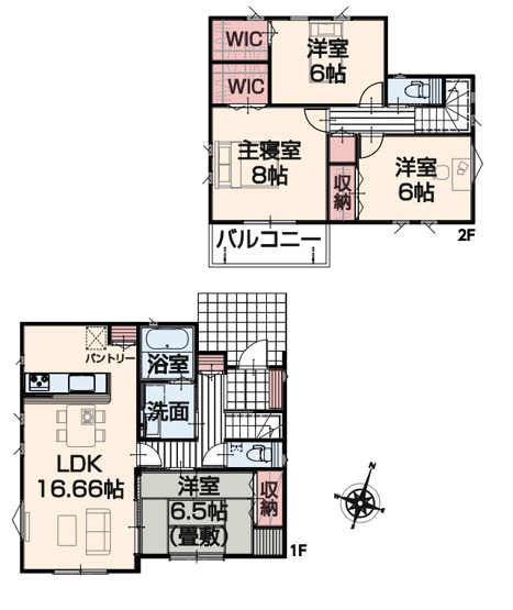 【間取り】 | いろどりアイタウン川島町下伊草　新築住宅 | ≪2号棟≫