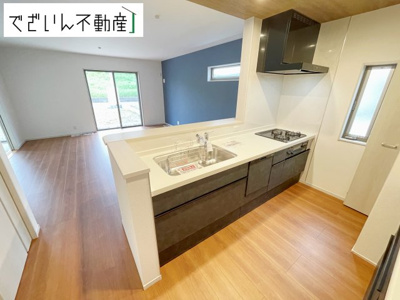 【キッチン】 | いろどりアイタウン川島町下伊草　新築住宅 | ≪11号棟≫
現地(2025年5月撮影)