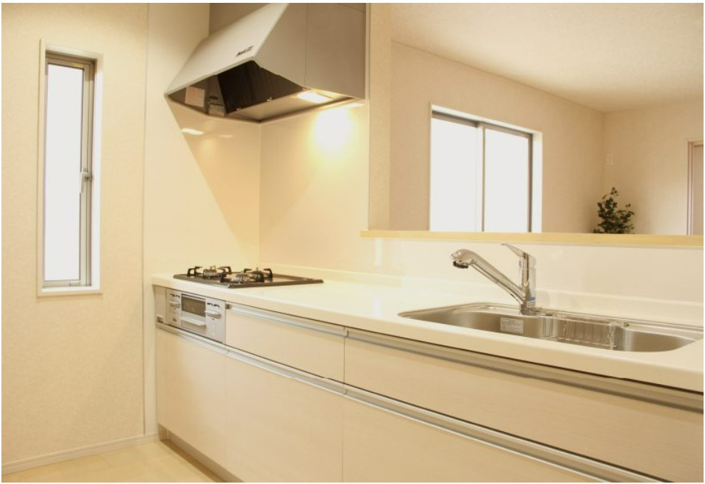 クレイドルガーデン　中央区有明台第１　全４棟のキッチン|完成イメージ写真です