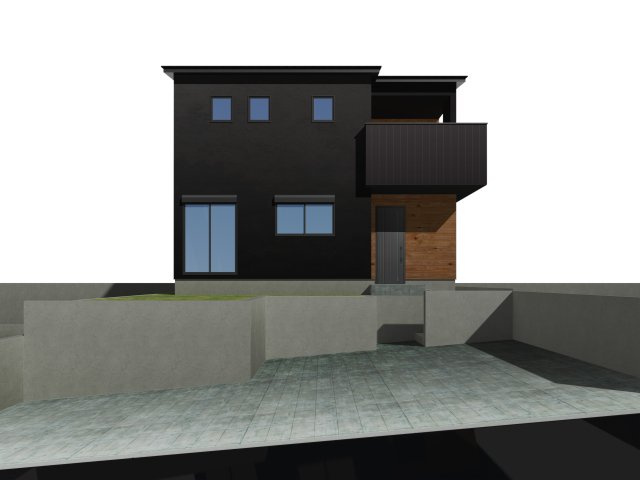 神戸市北区幸陽町2丁目新築戸建の外観パース