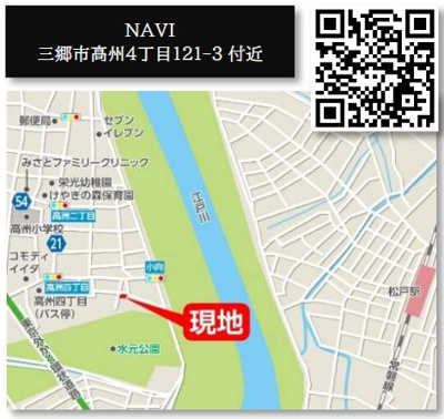 【地図】 | 三郷市高州全3棟　2号棟