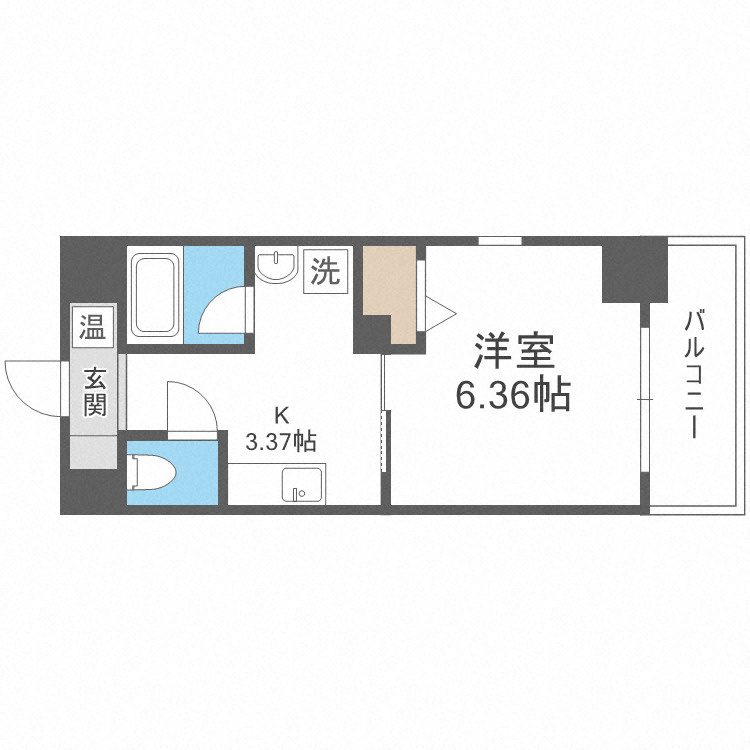 シェモア桜川の間取り