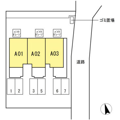 【区画図】 | ガーデンコートＡ棟 | 配置図