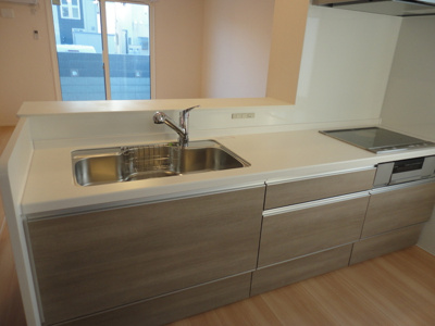 【キッチン】 | ガーデンコートＡ棟 | カウンターキッチン　IHクッキングヒーター