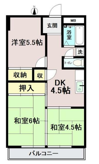 高座ビル（カルチェ）の間取り