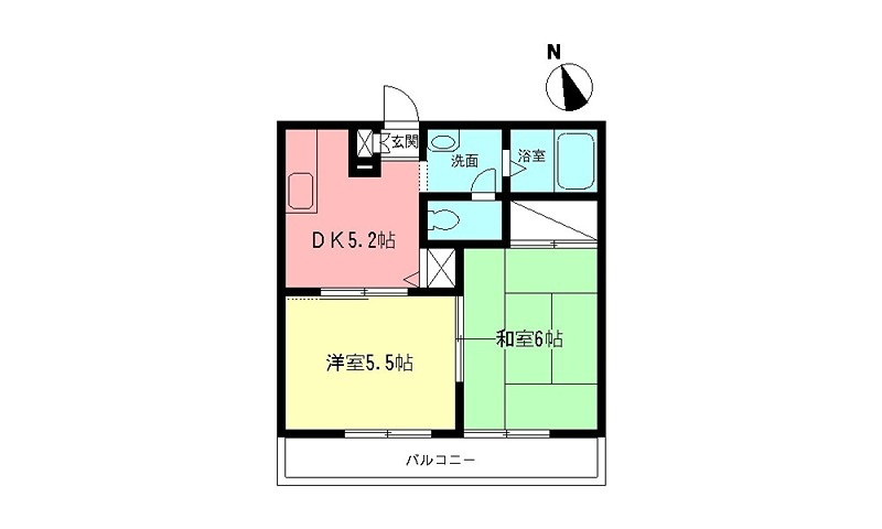 ファミールＫ・Ⅱの間取り