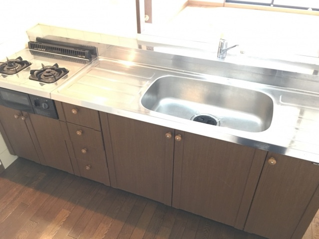 【キッチン】 | フローラルコート | 2口ガスコンロ付