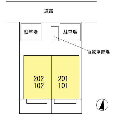 メゾンローズの区画図