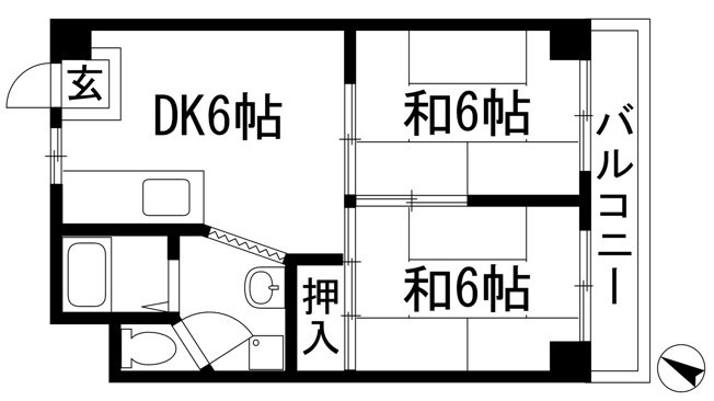 【間取り】 | サンライズマンション