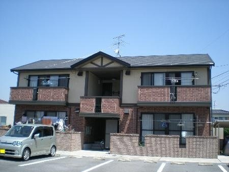 熊本市南区出仲間９丁目のアパートの外観