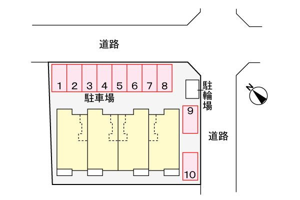 幸　縁　　 刈谷市近郊の賃貸はクラスホームの駐車場