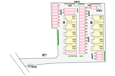 【区画図】 | ラ・カーサ・フェリーチェA