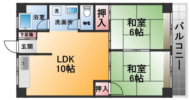 【間取り】 | 加島第２マンション