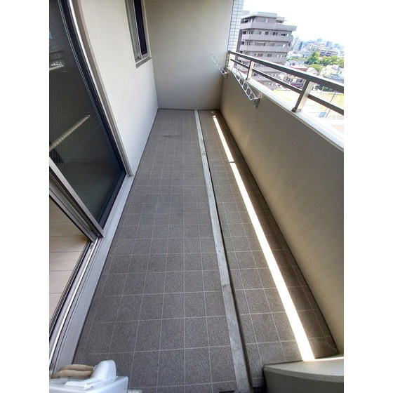 熊本市中央区南千反畑町の賃貸マンションのバルコニー