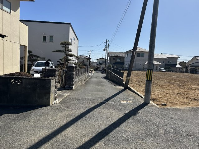 金山町朝日台 売土地の前面道路含む現地写真