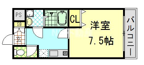 【間取り】 | シエテ東大阪（河内花園賃貸） | 間取りです