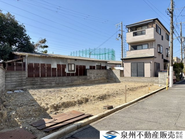 岸和田市額原町　建築条件なし土地の外観
