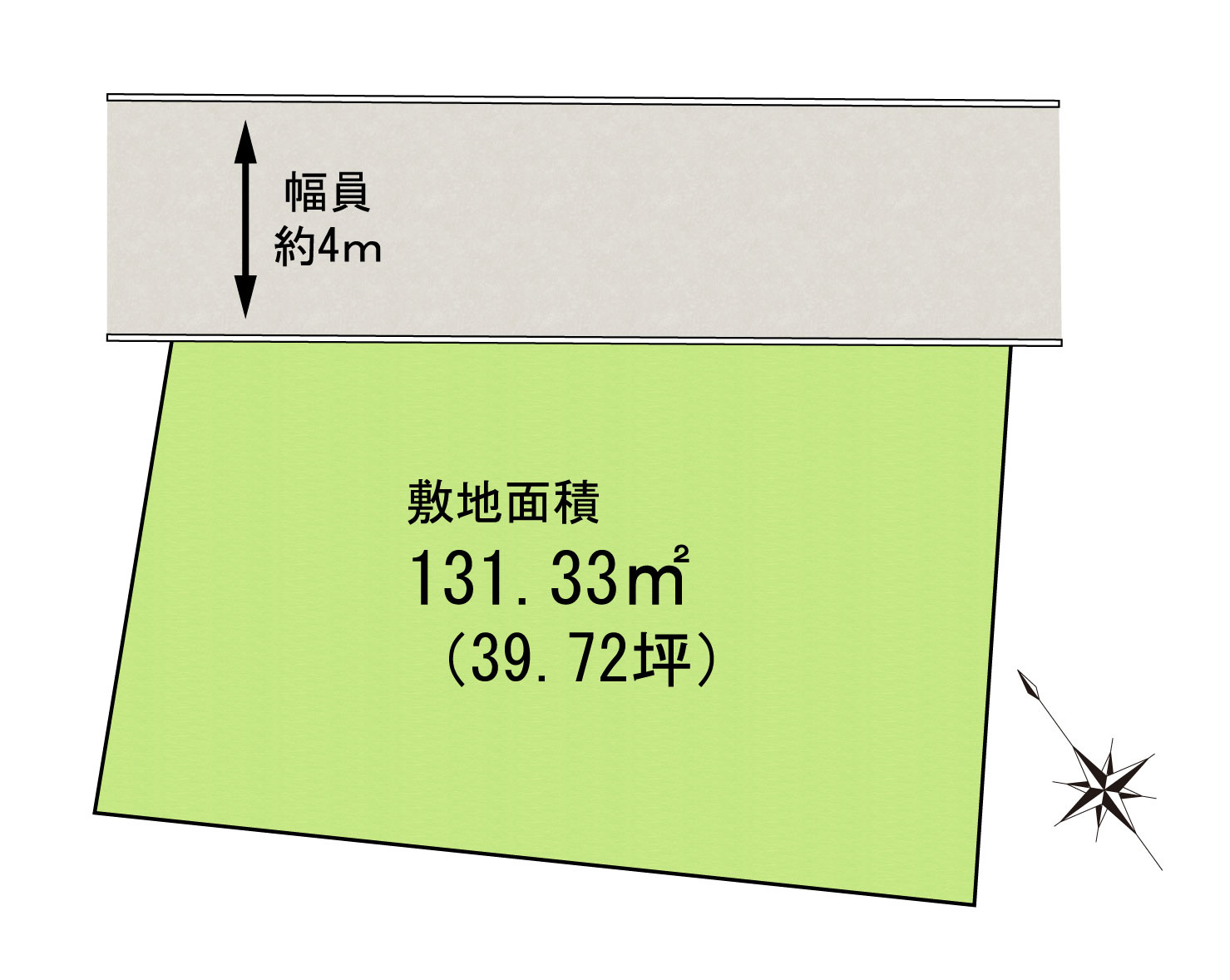 岸和田市額原町　建築条件なし土地の土地図