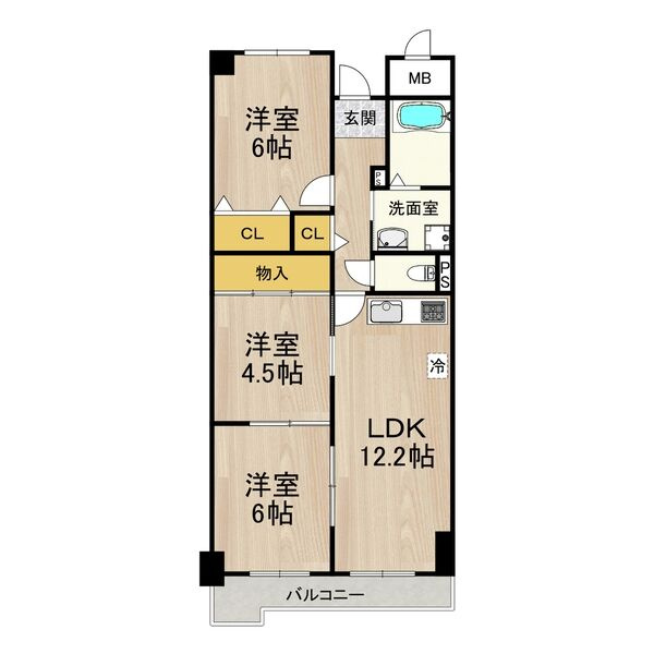 フロレセール南六甲の間取り