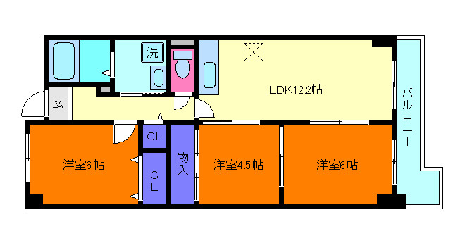 フロレセール南六甲の間取り