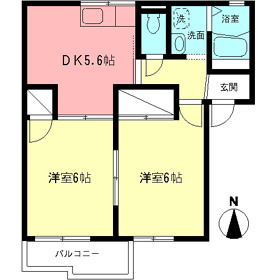 KMYコーポⅡの間取り