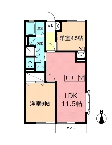 ドミールⅠの間取り