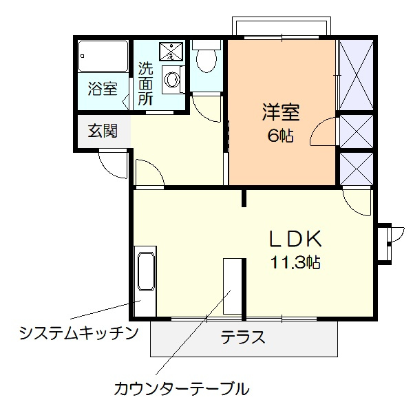 コーポ和貴の間取り