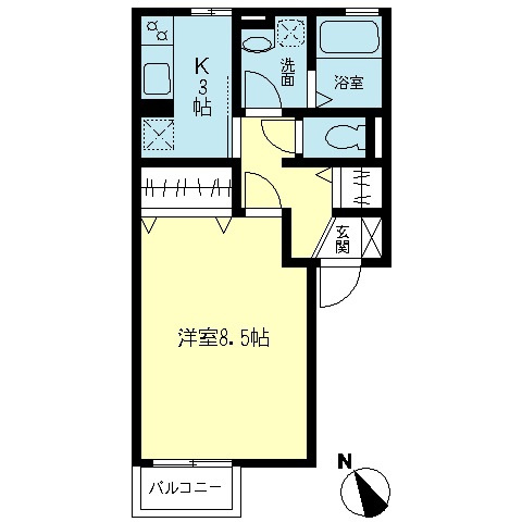 シフォンKの間取り