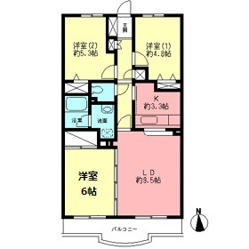 ベルコリーヌ梶ヶ谷の間取り