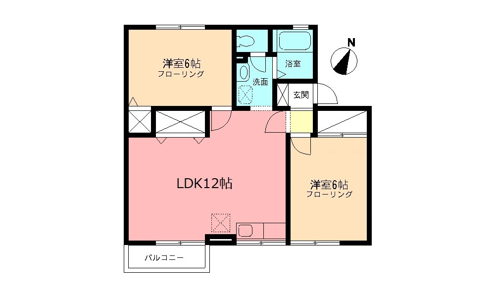 クレールＣの間取り