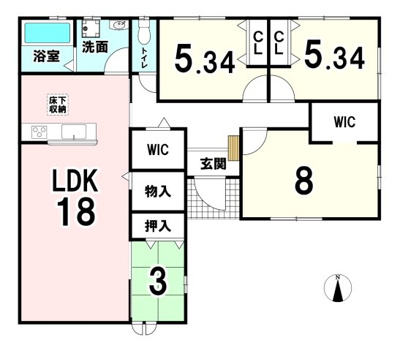 【玄関】 | 【20万円ｷｬｯｼｭﾊﾞｯｸ対象物件】リーブルガーデン田原本町黒田3期 全7棟 3号棟 | 施工例写真