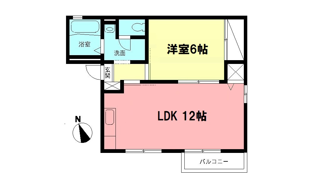 メルベーユＡの間取り