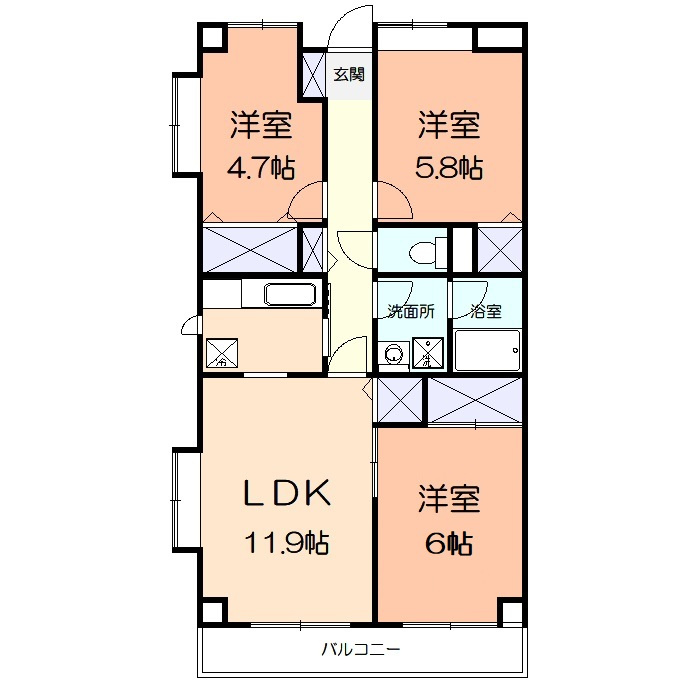 ビューフォート湘南の間取り
