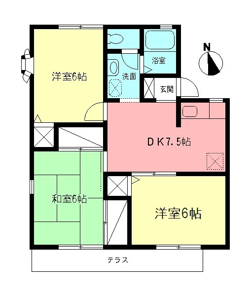 ハイツ大久保の間取り