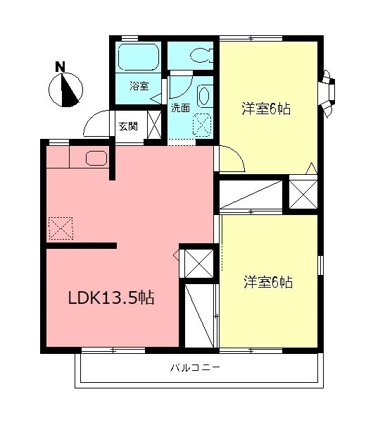 ハイツ大久保の間取り