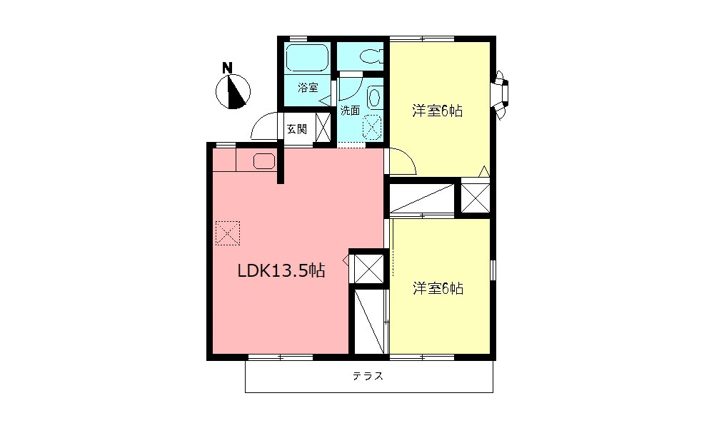 ハイツ大久保の間取り