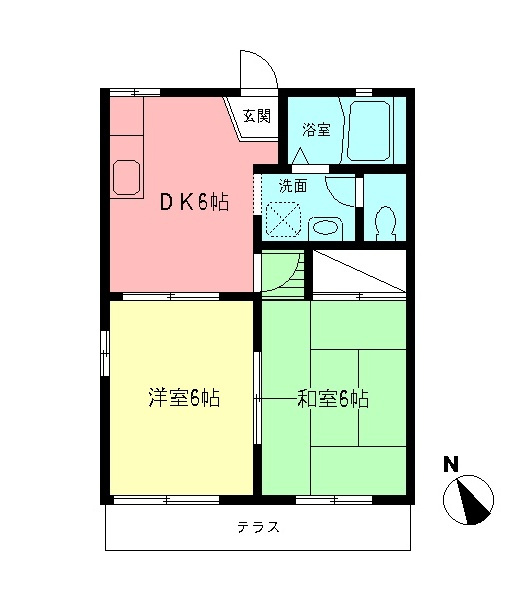 プランドール若林の間取り