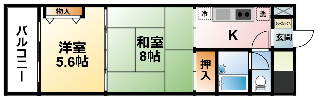 フラワーパレス白子の間取り