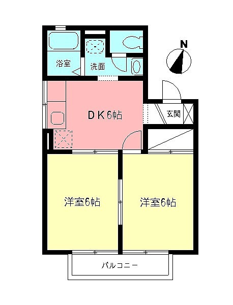 ビューラーケイズAの間取り