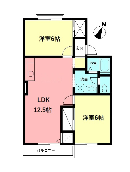【物件番号不明】プエブロの間取り