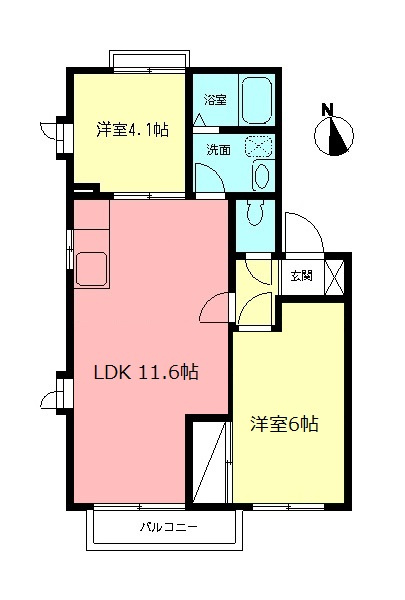 オーベルＢの間取り