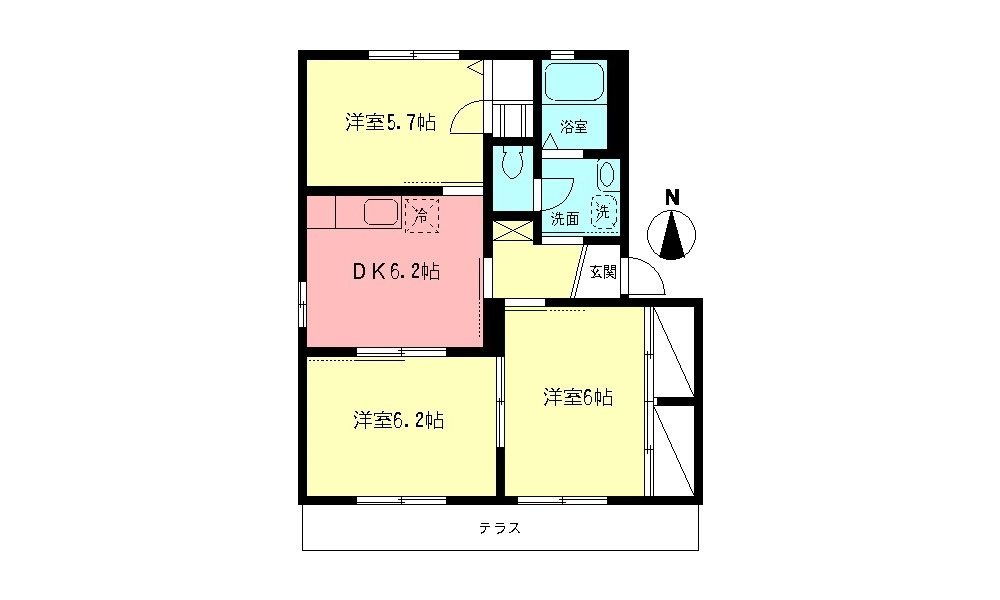 グランディール鎌倉Ⅱの間取り