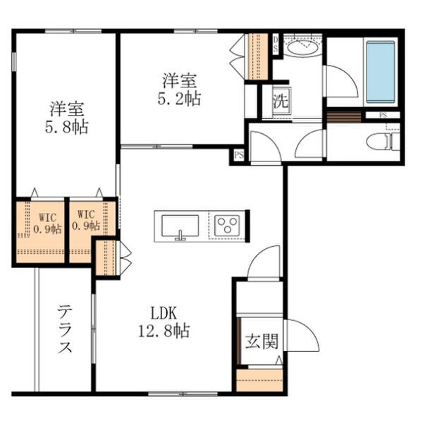 フィールドコート住吉の間取り