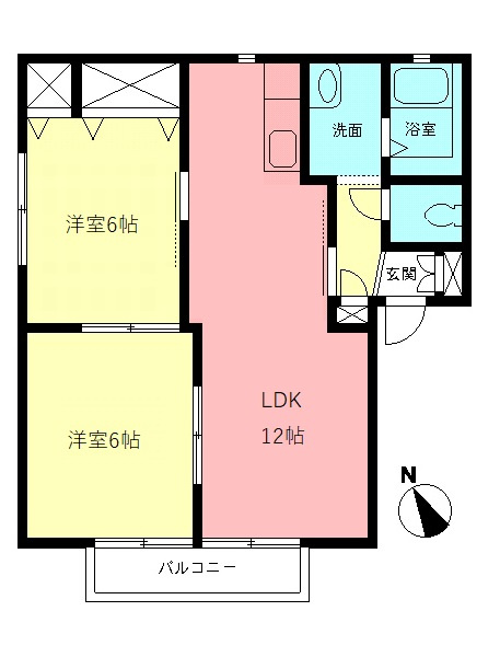 コンフォールＡの間取り